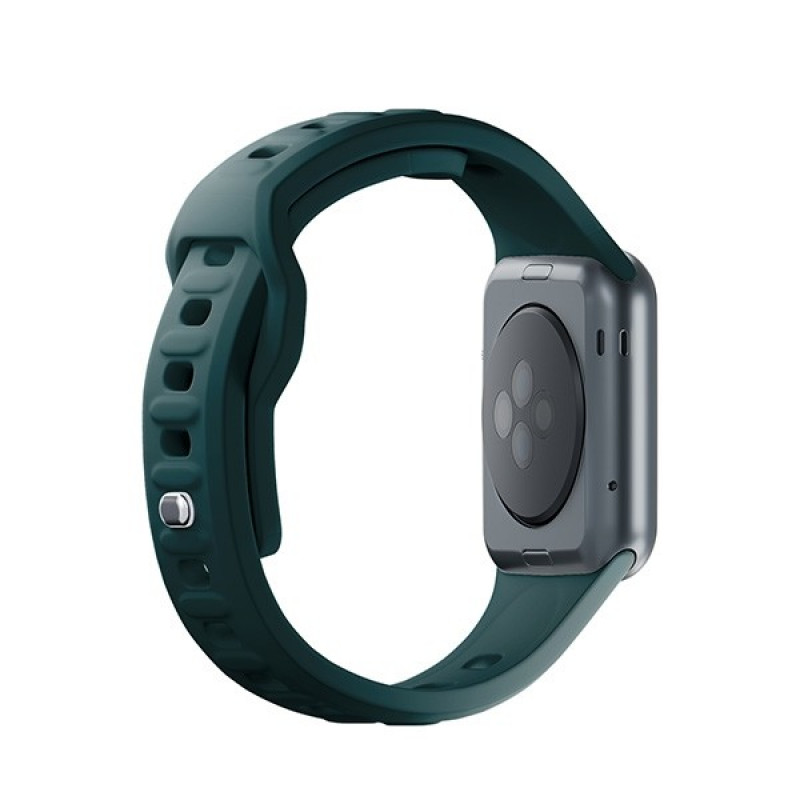 3mk Silicone Watch Strap for Apple Watch 38/40/41 mm, evergreen