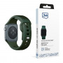 3mk Silicone Watch Strap for Apple Watch 38/40/41 mm, dark green