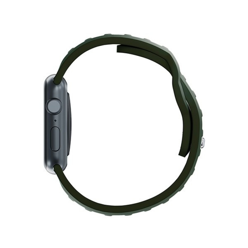 3mk Silicone Watch Strap for Apple Watch 38/40/41 mm, dark green