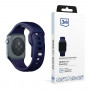 3mk Silicone Watch Strap for Apple Watch 38/40/41 mm, ocean blue