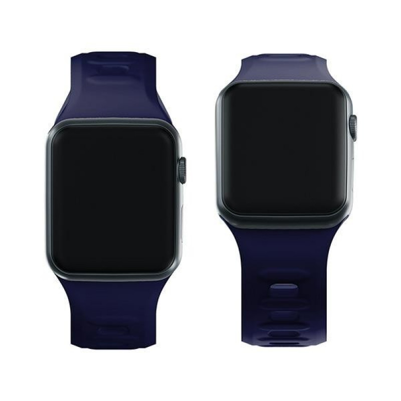 3mk Silicone Watch Strap for Apple Watch 38/40/41 mm, ocean blue
