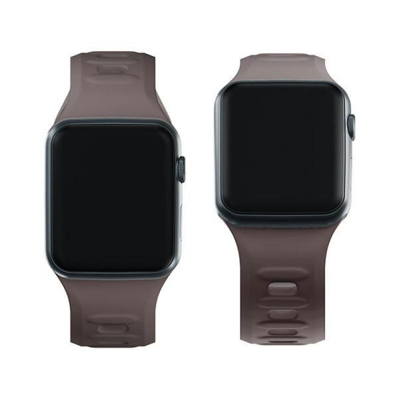 3mk Silicone Watch Strap for Apple Watch 38/40/41 mm, taupe