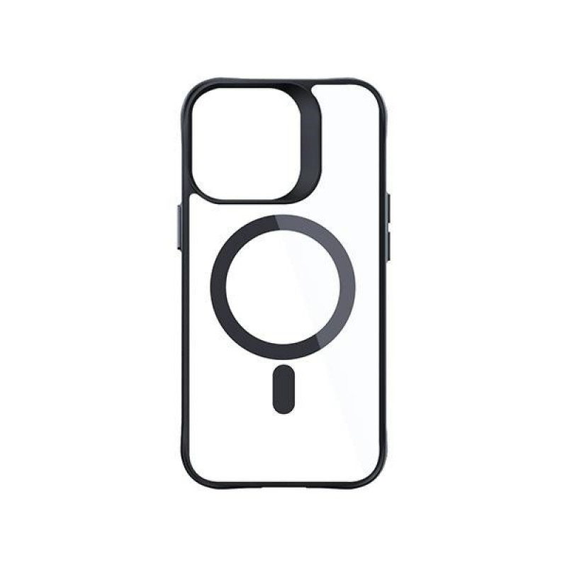 3MK Satin Armor MagCase with MagSafe for Apple iPhone 15 Pro, Transparent with Black Frame