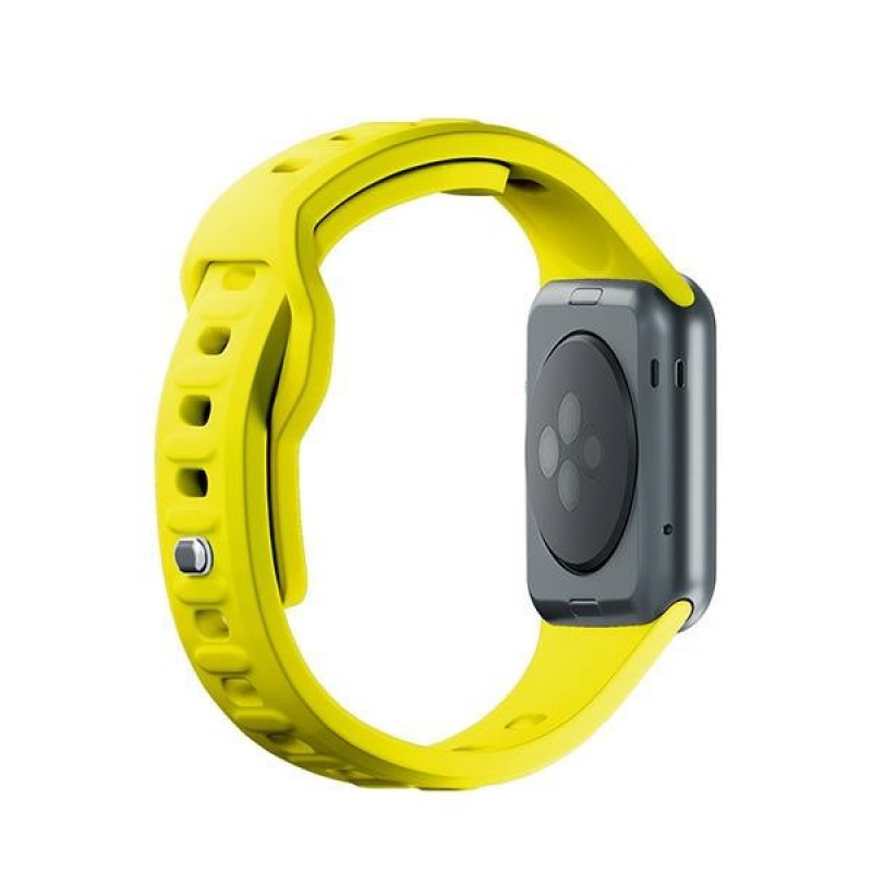 3mk Silicone Watch Strap for Apple Watch 38/40/41 mm, yellow