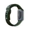 3mk Silicone Watch Strap for Apple Watch 42/44/45/49 mm, dark green