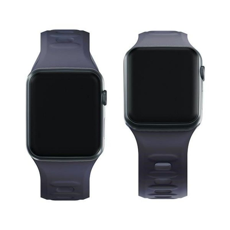 3mk Silicone Watch Strap for Apple Watch 42/44/45/49 mm, grey