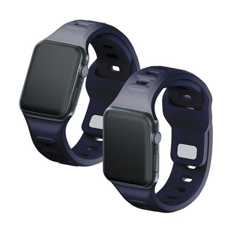 3mk Silicone Watch Strap for Apple Watch 42/44/45/49 mm, grey