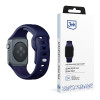 3mk Silicone Watch Strap for Apple Watch 42/44/45/49 mm, ocean blue