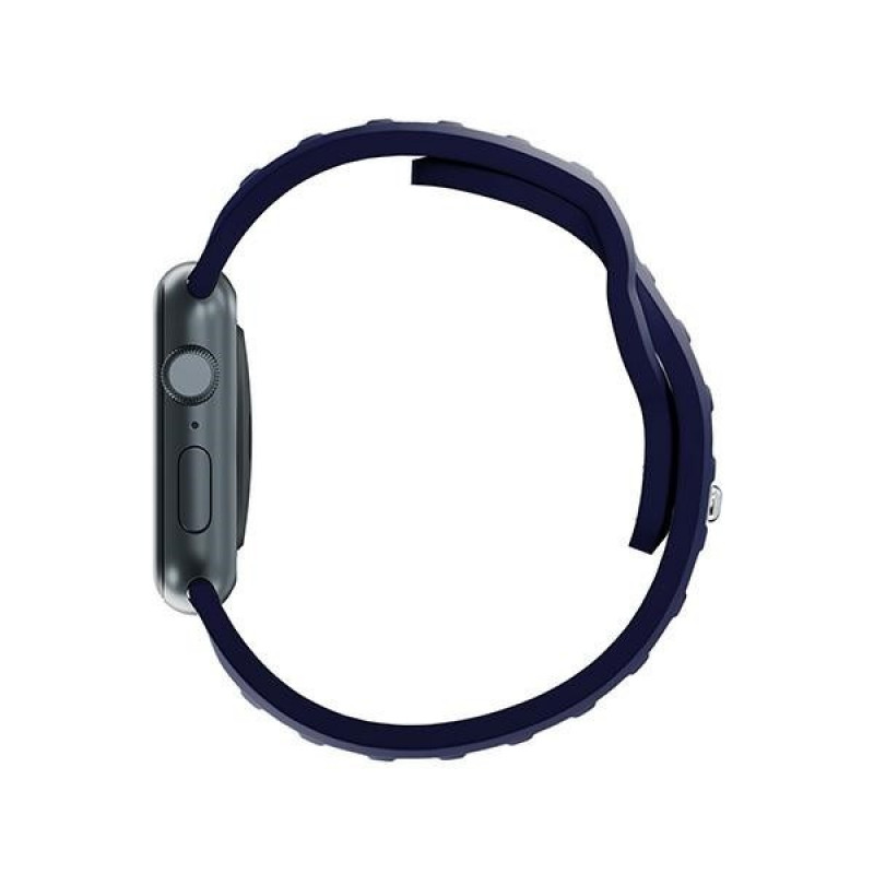 3mk Silicone Watch Strap for Apple Watch 42/44/45/49 mm, ocean blue