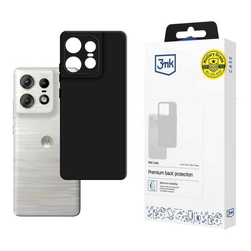 3MK Matt Case Motorola Edge 50 Pro, black