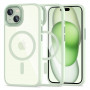 Tech-Protect MagMat MagSafe Apple iPhone 15 case, Green/Clear