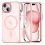 Tech-Protect MagMat MagSafe Apple iPhone 15 case, Pink/Clear