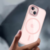 Tech-Protect MagMat MagSafe Apple iPhone 15 case, Pink/Clear