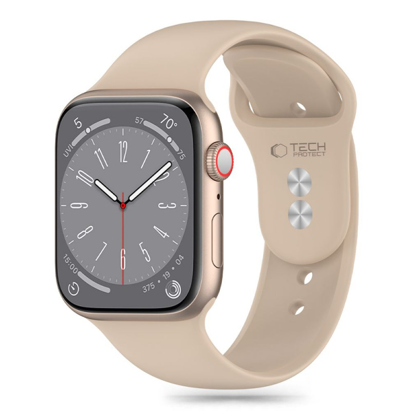Tech-Protect Silicone strap for Apple Watch 4/5/6/7/8/9/SE/Ultra 1/2 (42/44/45/49 mm), Walnut