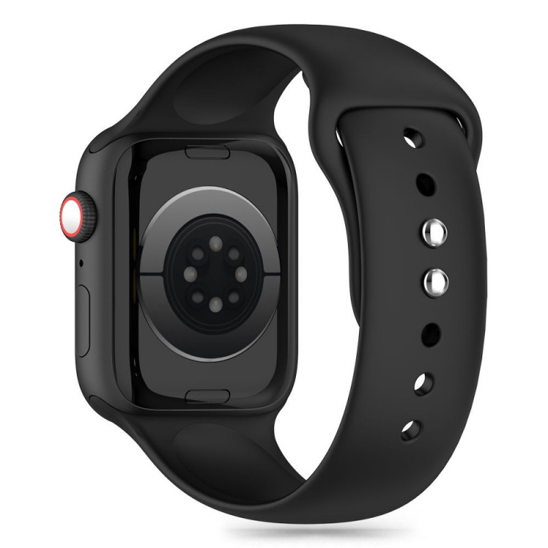 Tech-Protect Silicone strap for Apple Watch 4/5/6/7/8/9/SE/10 (38/40/41/42 mm), Black