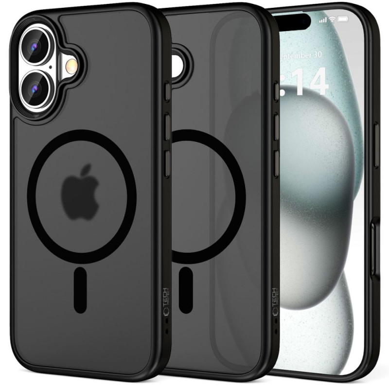 Tech-Protect MagMat MagSafe Apple iPhone 16 case, Matte Black