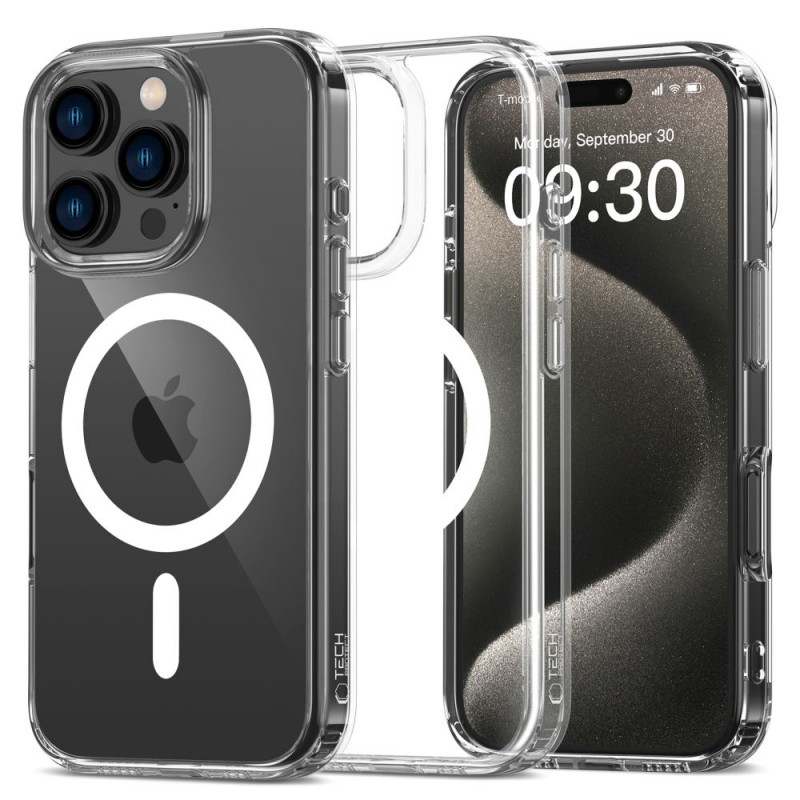 Tech-Protect Flexair Hybrid MagSafe Case for Apple iPhone 16 Pro, Clear