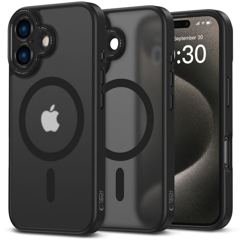 Tech-Protect MagCam MagSafe Case for Apple iPhone 16, Matte Black