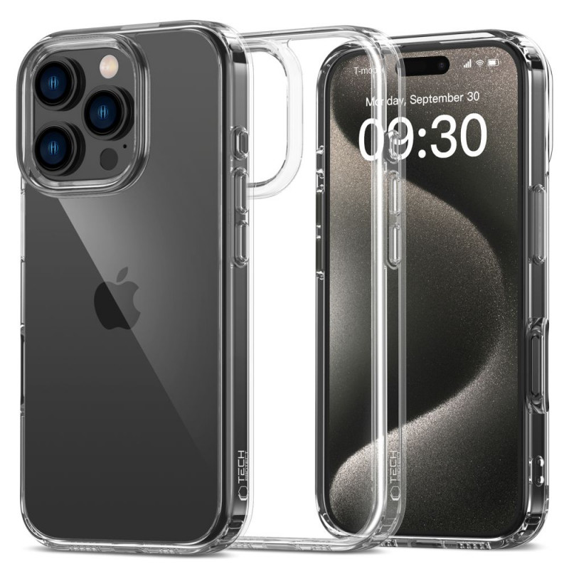 Tech-Protect Flexair Hybrid Case for Apple iPhone 16 Pro Max, Clear