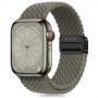 Tech-Protect Nylonmag Strap for Apple Watch 4/5/6/7/8/9/SE/Ultra 1/2, 42/44/45/49 mm, Olive Grey