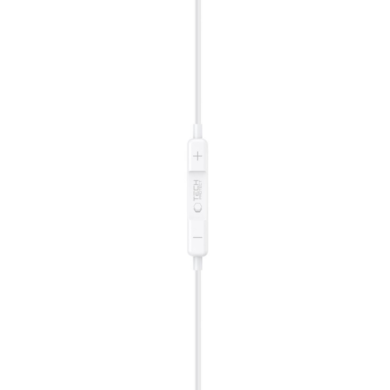 Tech-Protect Ultraboost Core G3 Mini Jack 3.5 mm Wired Earphones, White