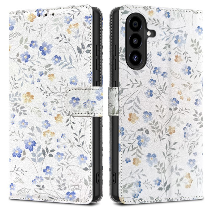 Tech-Protect Wallet Case for Samsung Galaxy A17 / A18 / A26 4G / 5G, Spring Flowers