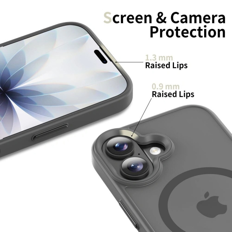 Tech-Protect Magmat MagSafe Case THP4950 for Apple iPhone 17, Matte Crayon Grey