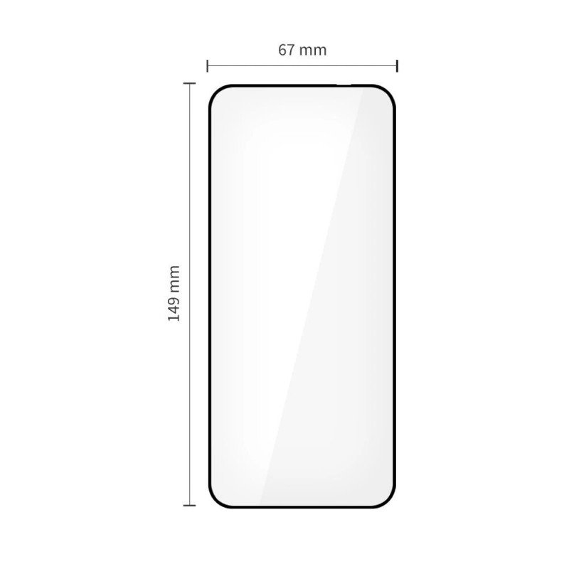 Tech-Protect Glass Fit+ Tempered Glass for Motorola Edge 50 Neo / 60 Neo, Black (2 pcs)