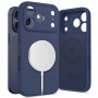 Tech-Protect Silicone MagSafe Case for Apple iPhone 17 Pro Max, Deep Blue
