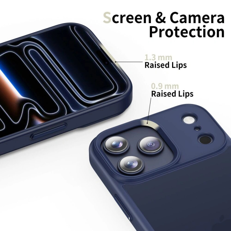 Tech-Protect Magmat Case for Apple iPhone 17 Pro, Matte Deep Blue