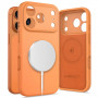 Tech-Protect Silicone MagSafe Case for Apple iPhone 17 Pro Max, Cosmic Orange