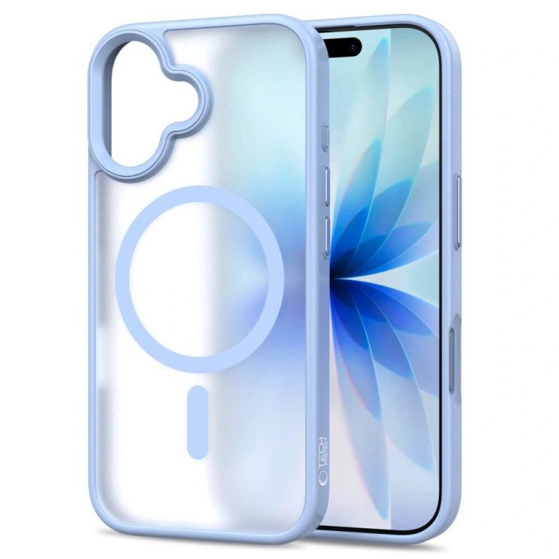 Tech-Protect MagMat MagSafe Case for Apple iPhone 17, Matte Mist Blue