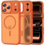 Tech-Protect Magmat MagSafe Case for Apple iPhone 17 Pro, Matte Cosmic Orange
