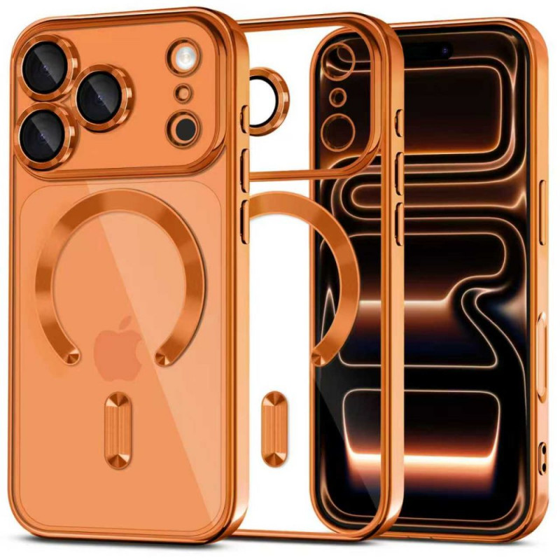 Tech-Protect MagFlex MagSafe Case for Apple iPhone 17 Pro Max, Shiny Cosmic Orange