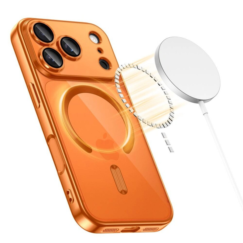 Tech-Protect MagFlex MagSafe Case for Apple iPhone 17 Pro Max, Shiny Cosmic Orange