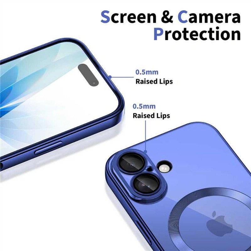 Tech-Protect MagFlex MagSafe Case for Apple iPhone 17, Shiny Mist Blue