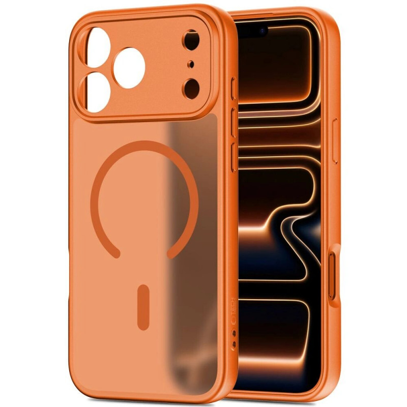 Tech-Protect BasicMag MagSafe Case for Apple iPhone 17 Pro Max, Matte Cosmic Orange