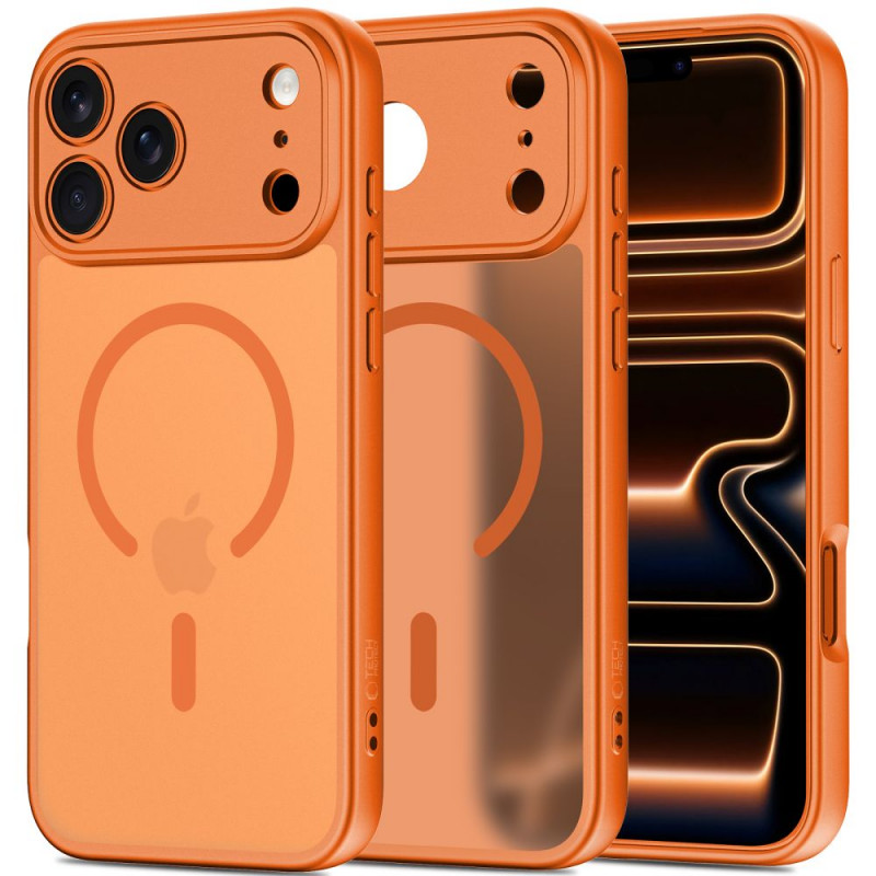 Tech-Protect BasicMag MagSafe Case for Apple iPhone 17 Pro, Matte Cosmic Orange
