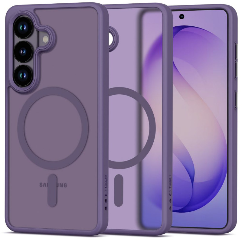 Tech-Protect Magmat MagSafe Case for Samsung Galaxy S26, Matte Cobalt Violet