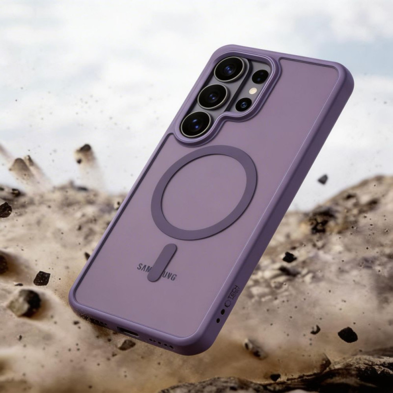 Tech-Protect Magmat MagSafe Case for Samsung Galaxy S26 Ultra, Matte Cobalt Violet