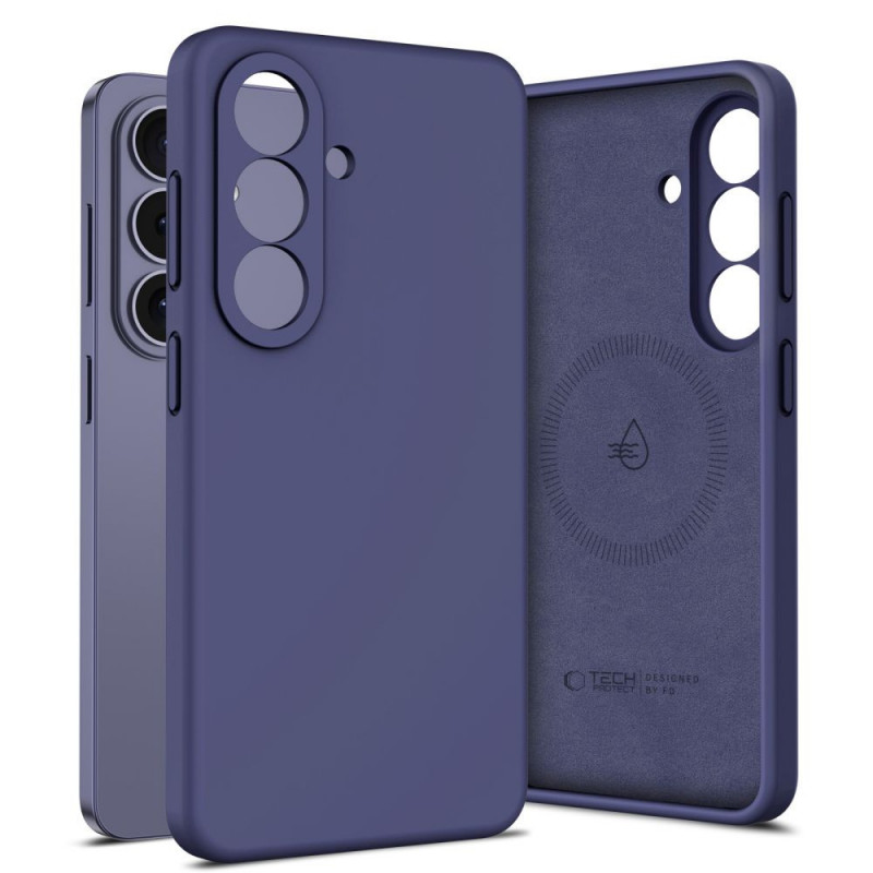 Tech-Protect Silicone MagSafe Case for Samsung Galaxy S26, Cobalt Violet