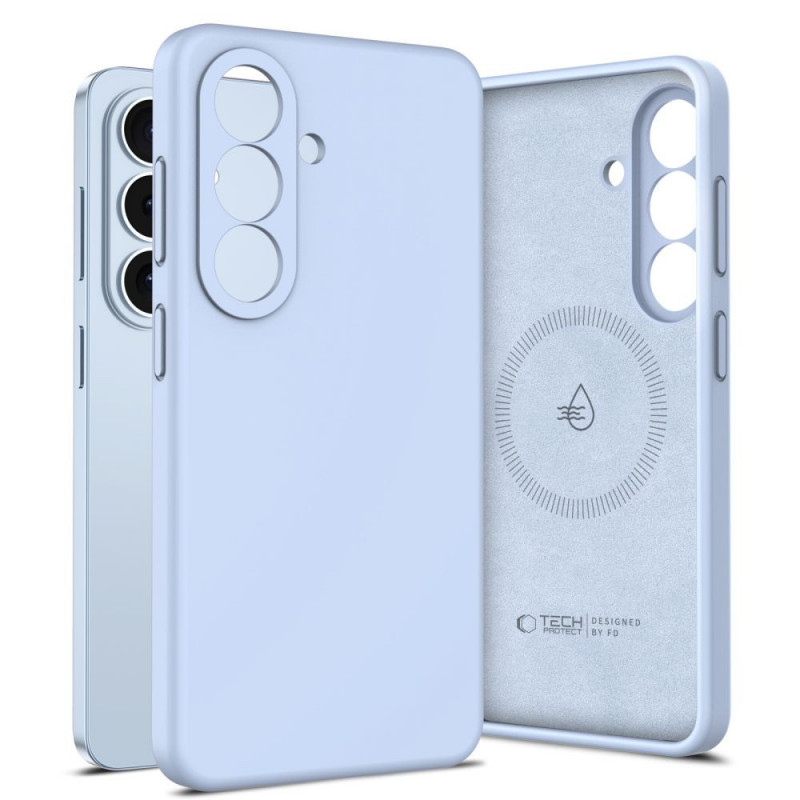Tech-Protect Silicone MagSafe Case for Samsung Galaxy S26, Sky Blue