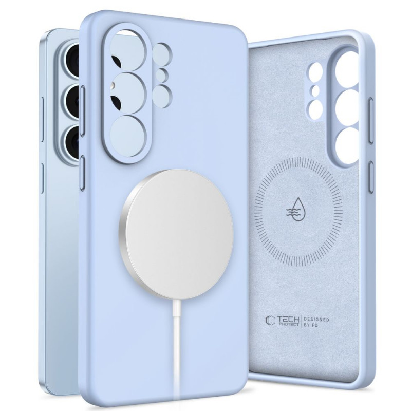 Tech-Protect Silicone MagSafe Case for Samsung Galaxy S26 Ultra, Sky Blue