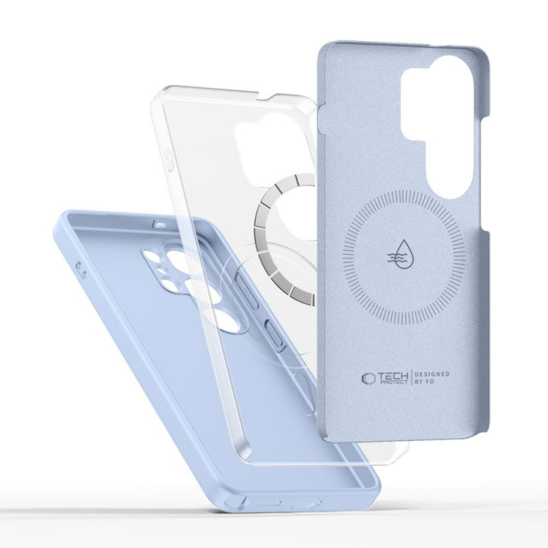 Tech-Protect Silicone MagSafe Case for Samsung Galaxy S26 Ultra, Sky Blue
