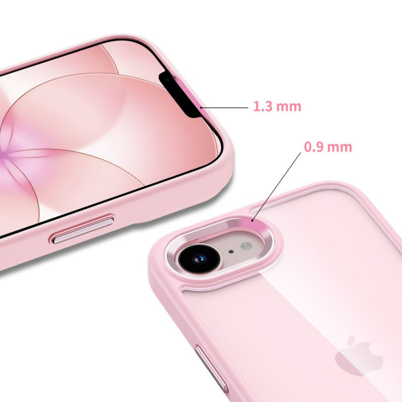 Tech-Protect Magmat Case for Apple iPhone 16e / 17e, Soft Pink/clear