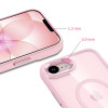 Tech-Protect Magmat MagSafe Case for Apple iPhone 16e / 17e, Soft Pink/clear