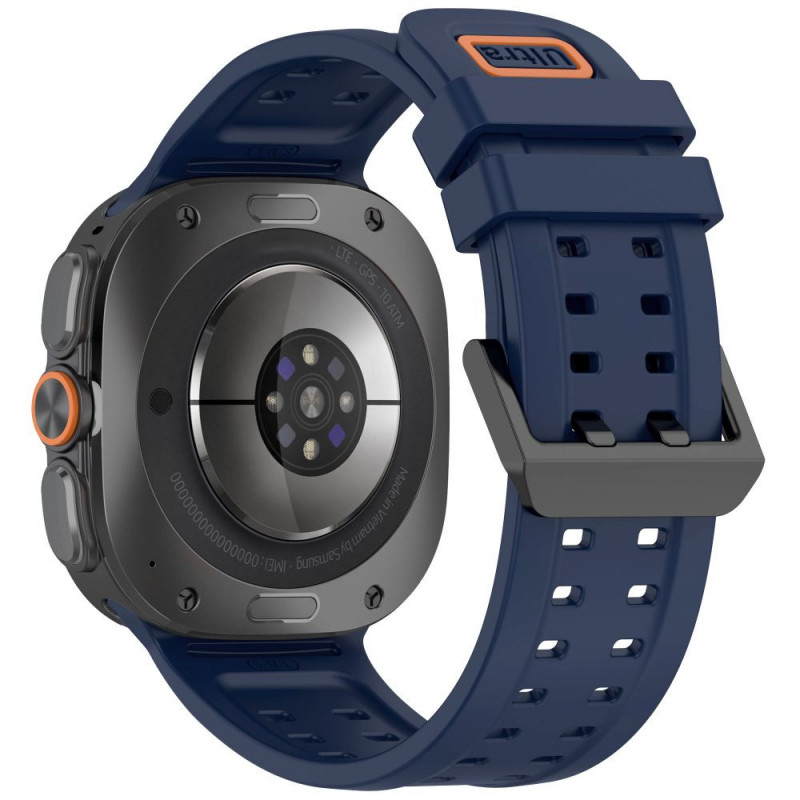 Tech-Protect Silicone Air Strap for Samsung Galaxy Watch Ultra 1 / 2 (2024-2026) 47 mm, Navy Blue