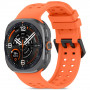 Tech-Protect Silicone Air Strap for Samsung Galaxy Watch Ultra 1 / 2 (2024-2026) 47 mm, Tangerine Orange