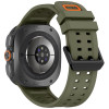 Tech-Protect Silicone Air Strap for Samsung Galaxy Watch Ultra 1 / 2 (2024-2026) 47 mm, Olive Green