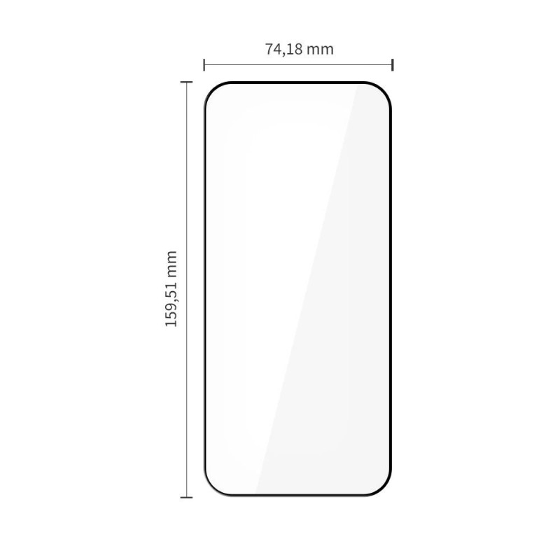 Tech-Protect Glass Fit+ Tempered Glass Xiaomi Poco F8 Ultra THP5047, Black (2 pcs)